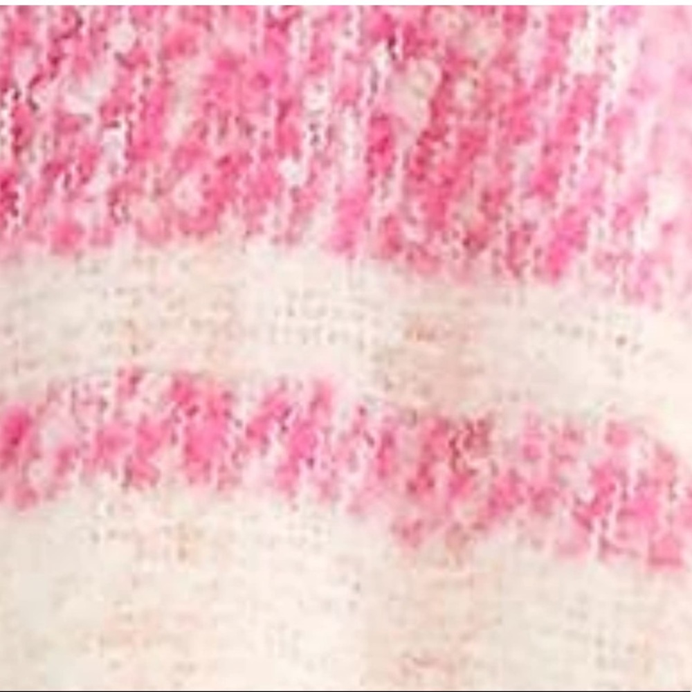 NWT Free People Gemini Blanket Plaid Winter Scarf in Petal - Picture 3 of 5